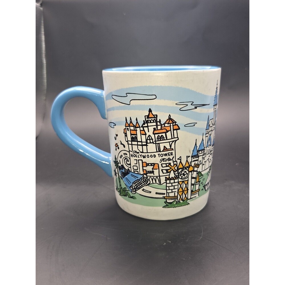 Walt Disney World FOUR PARKS CERAMIC MUG Cup Magic Kingdom EPCOT Hollywood - Picture 9 of 15